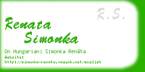 renata simonka business card